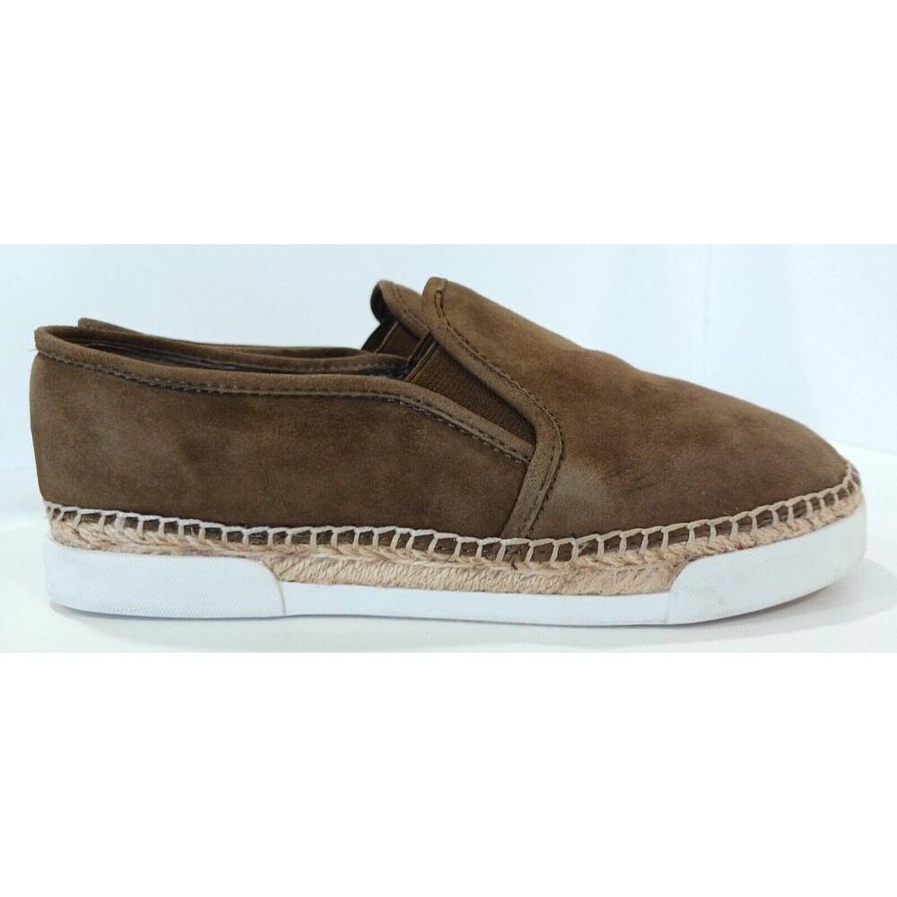 Olive green Suede VC Vince Camuto Tambie espadrille sneaker flats slip on 6.5 37